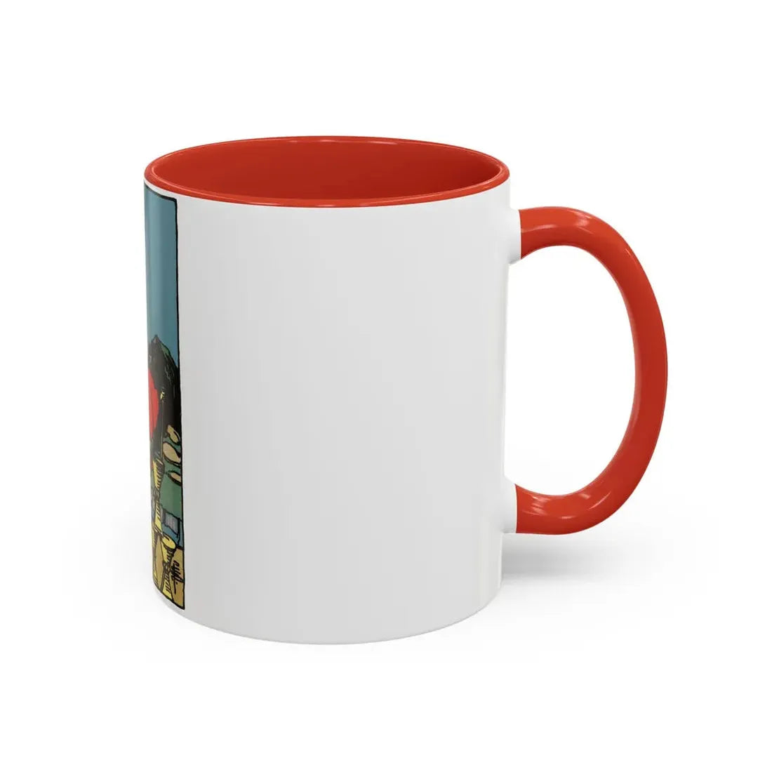 The 8 of Cups (Tarot Card) Accent Coffee Mug - Go Mug Yourself
