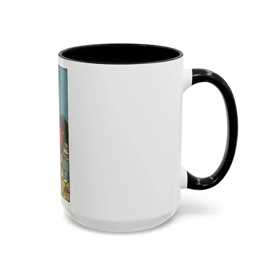 The 8 of Cups (Tarot Card) Accent Coffee Mug - Go Mug Yourself