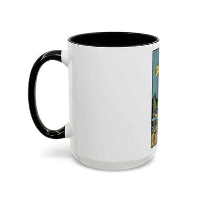 The 8 of Cups (Tarot Card) Accent Coffee Mug - Go Mug Yourself