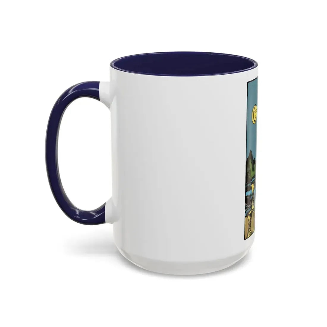 The 8 of Cups (Tarot Card) Accent Coffee Mug - Go Mug Yourself