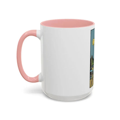 The 8 of Cups (Tarot Card) Accent Coffee Mug - Go Mug Yourself