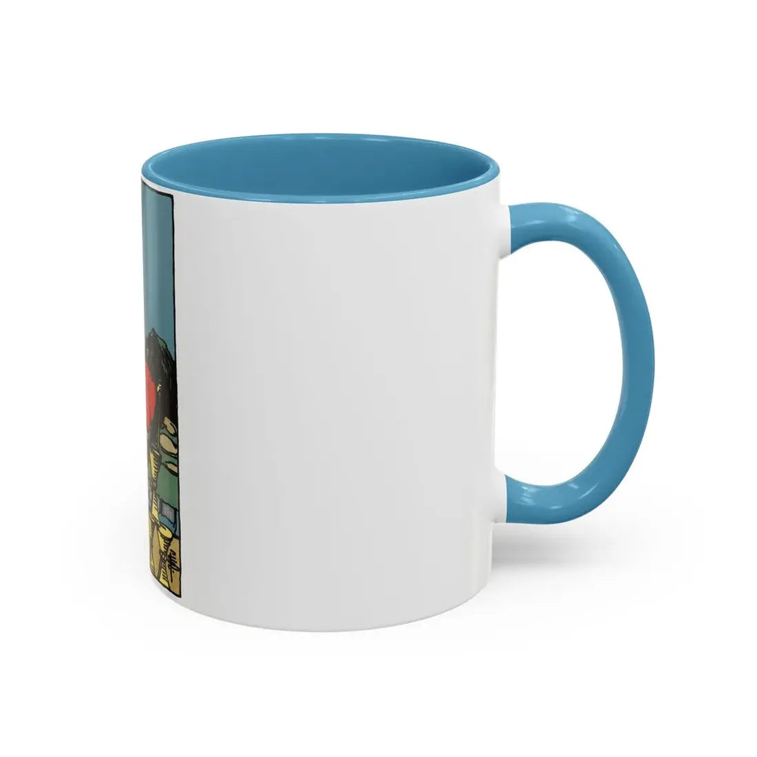 The 8 of Cups (Tarot Card) Accent Coffee Mug - Go Mug Yourself
