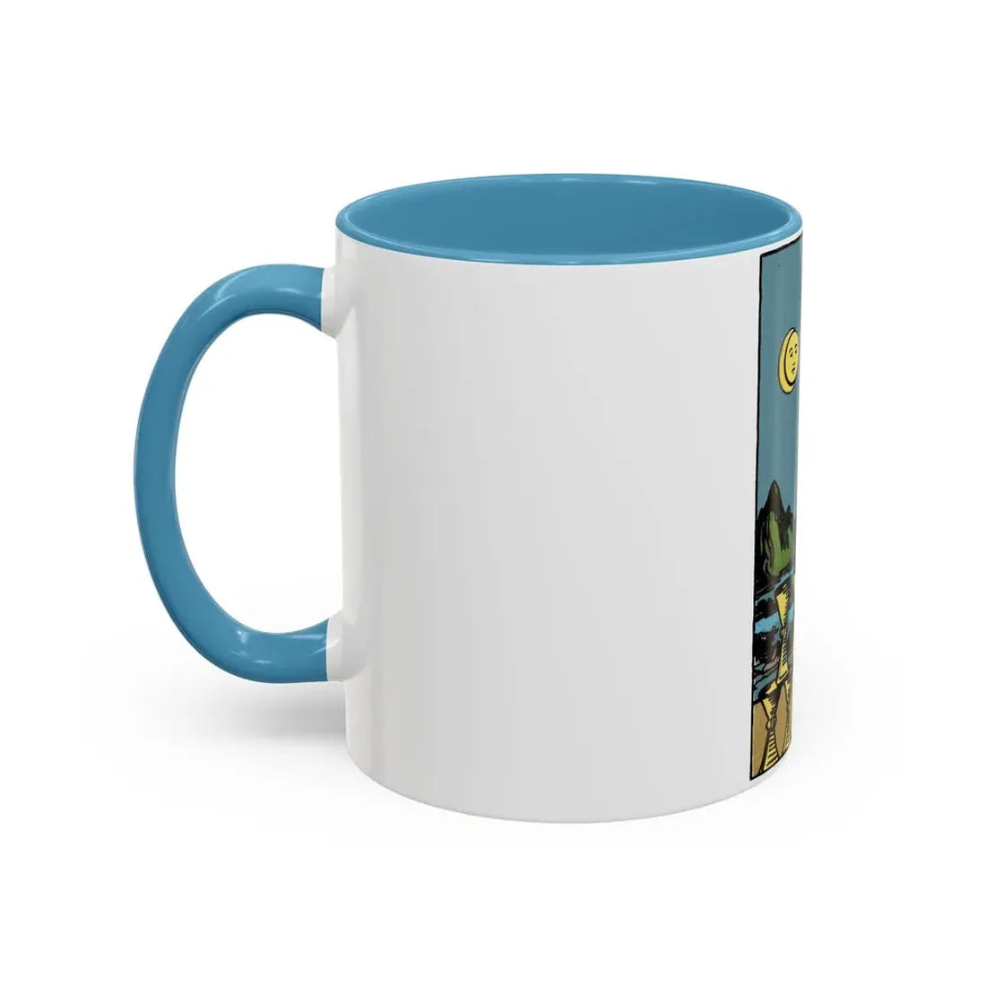 The 8 of Cups (Tarot Card) Accent Coffee Mug - Go Mug Yourself
