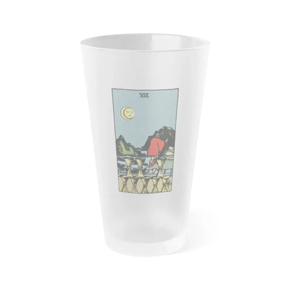 The 8 of Cups (Tarot Card) Frosted Pint Glass 16oz Default Title - Go Mug Yourself