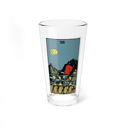 The 8 of Cups (Tarot Card) Pint Glass 16oz-16oz-Go Mug Yourself