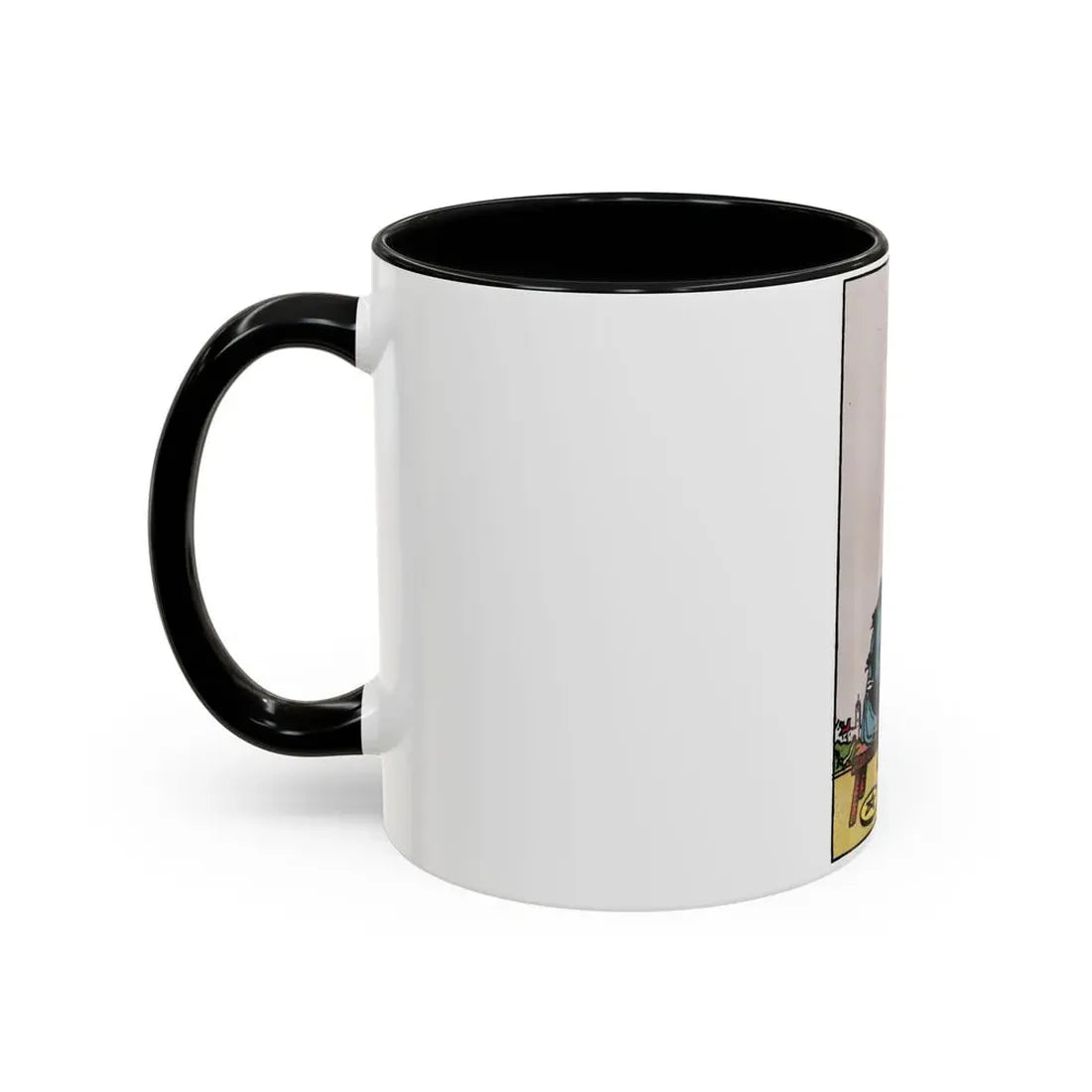 The 8 of Pentacles (Tarot Card) Accent Coffee Mug - Go Mug Yourself