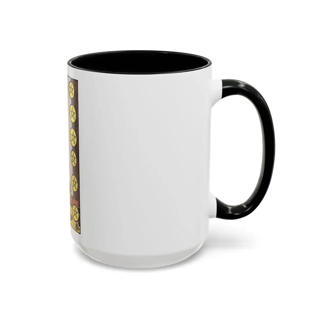 The 8 of Pentacles (Tarot Card) Accent Coffee Mug - Go Mug Yourself