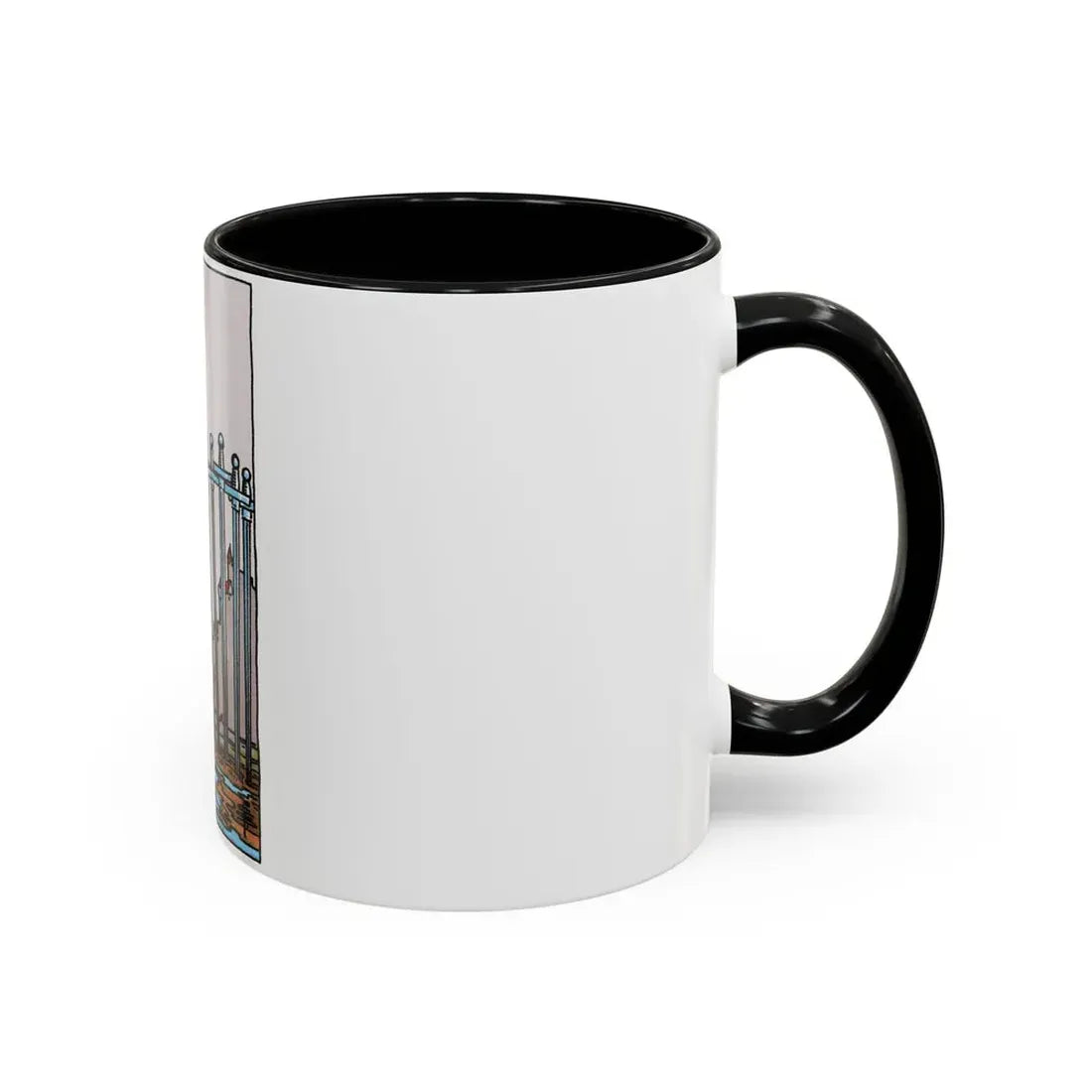 The 8 of Swords (Tarot Card) Accent Coffee Mug - Go Mug Yourself