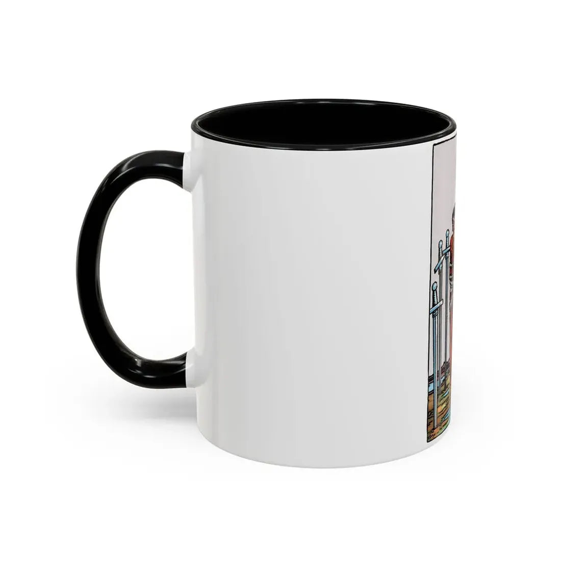 The 8 of Swords (Tarot Card) Accent Coffee Mug - Go Mug Yourself