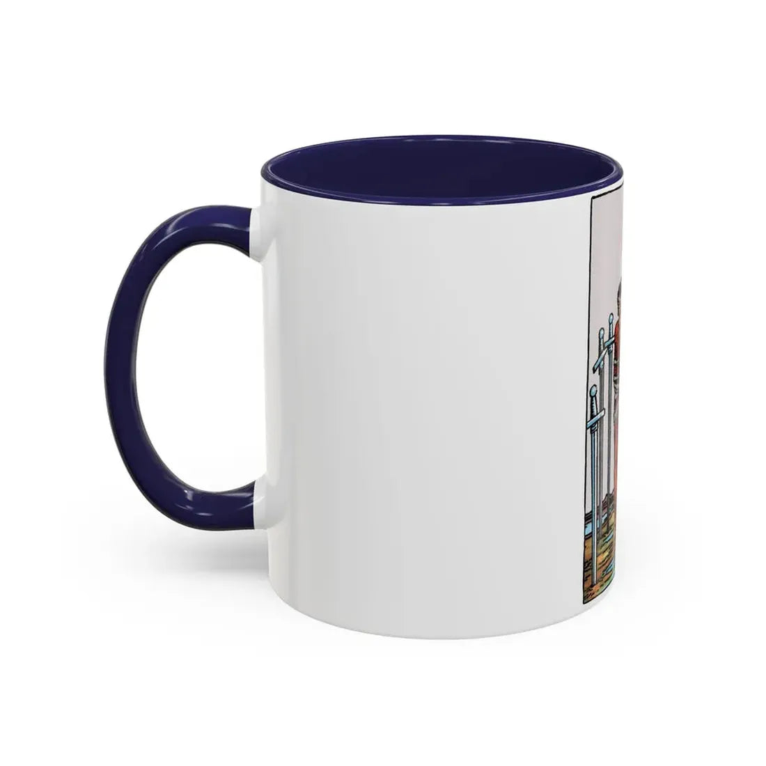 The 8 of Swords (Tarot Card) Accent Coffee Mug - Go Mug Yourself