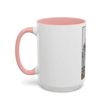 The 8 of Swords (Tarot Card) Accent Coffee Mug - Go Mug Yourself