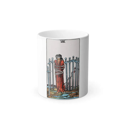 The 8 of Swords (Tarot Card) Color Changing Mug 11oz 11oz - Go Mug Yourself