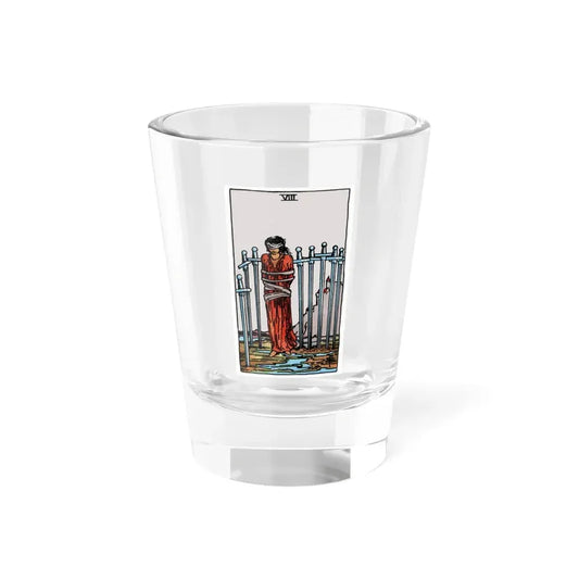 The 8 of Swords (Tarot Card) Shot Glass 1.5oz 1.5oz - Go Mug Yourself