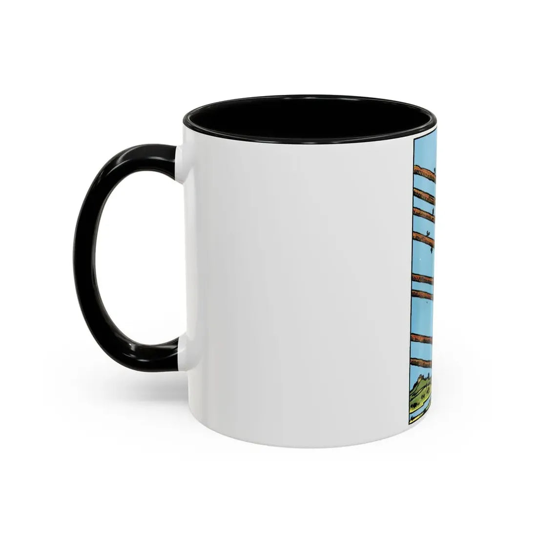 The 8 of Wands (Tarot Card) Accent Coffee Mug - Go Mug Yourself