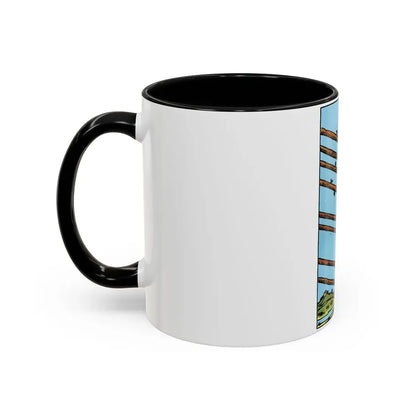 The 8 of Wands (Tarot Card) Accent Coffee Mug - Go Mug Yourself