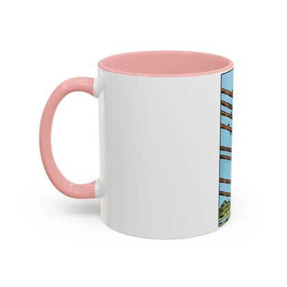 The 8 of Wands (Tarot Card) Accent Coffee Mug - Go Mug Yourself