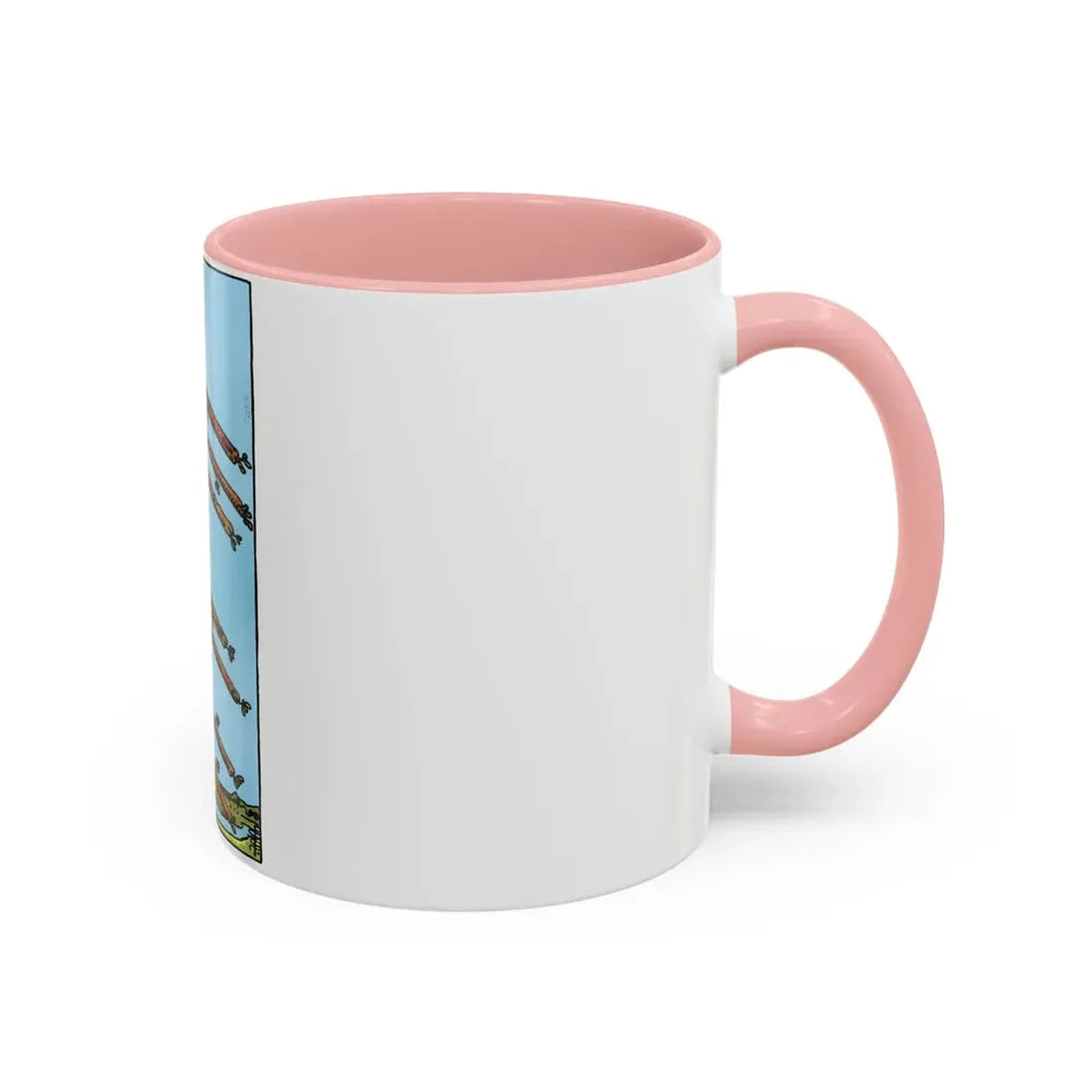 The 8 of Wands (Tarot Card) Accent Coffee Mug - Go Mug Yourself