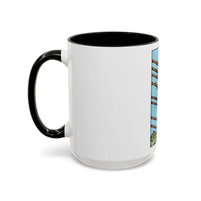 The 8 of Wands (Tarot Card) Accent Coffee Mug - Go Mug Yourself