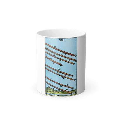 The 8 of Wands (Tarot Card) Color Changing Mug 11oz - Go Mug Yourself