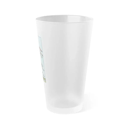 The 8 of Wands (Tarot Card) Frosted Pint Glass 16oz - Go Mug Yourself