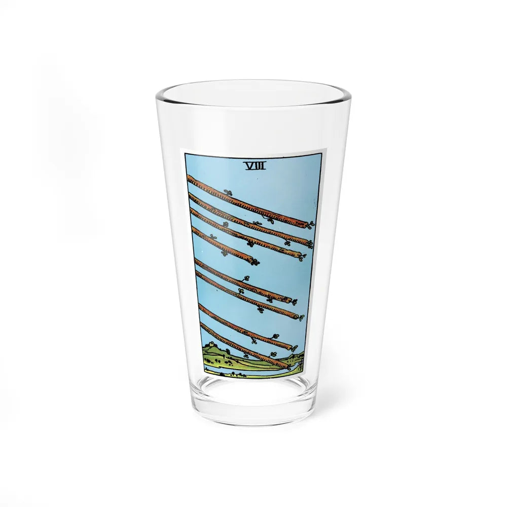 The 8 of Wands (Tarot Card) Pint Glass 16oz-16oz-Go Mug Yourself