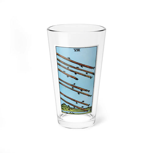 The 8 of Wands (Tarot Card) Pint Glass 16oz-16oz-Go Mug Yourself