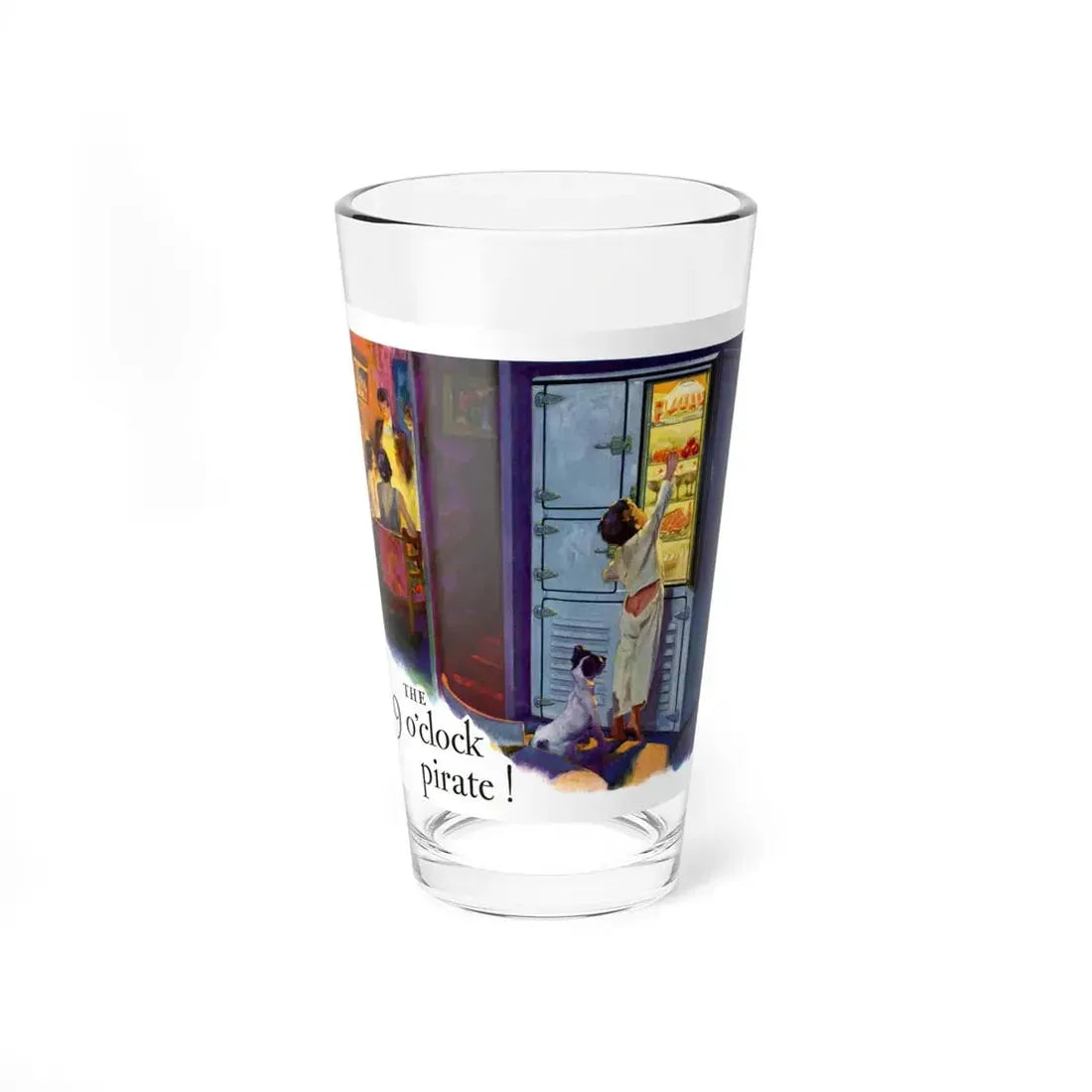 The 9 o'clock pirate ad, 1929 (Magazine Illustration) Pint Glass 16oz 16oz - Go Mug Yourself