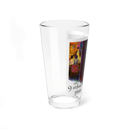 The 9 o'clock pirate ad, 1929 (Magazine Illustration) Pint Glass 16oz-Go Mug Yourself