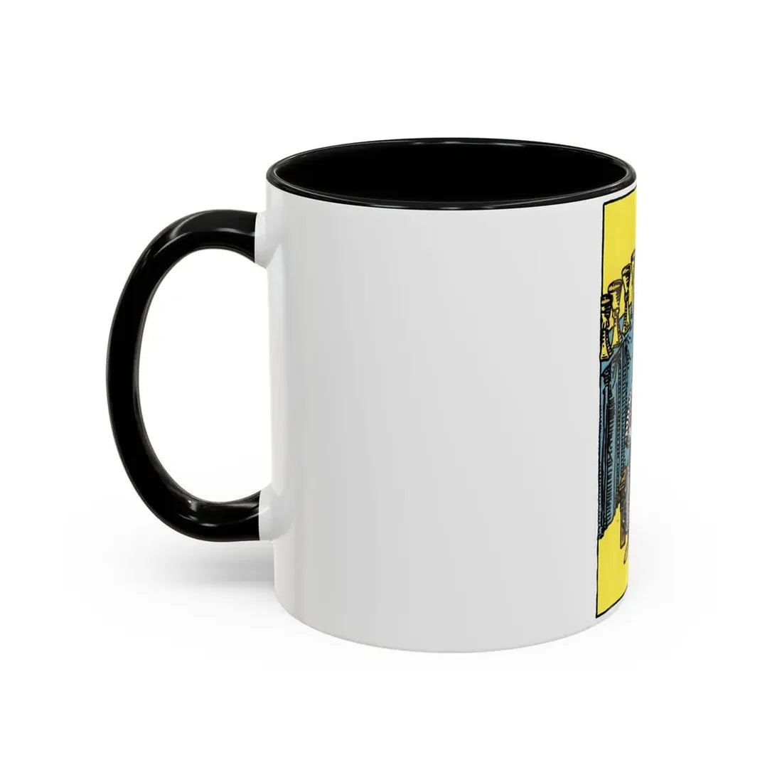 The 9 of Cups (Tarot Card) Accent Coffee Mug - Go Mug Yourself