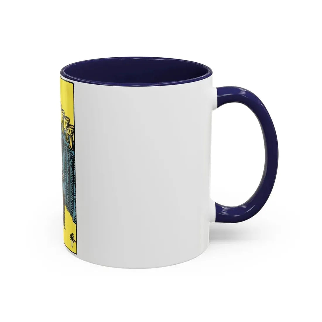The 9 of Cups (Tarot Card) Accent Coffee Mug - Go Mug Yourself