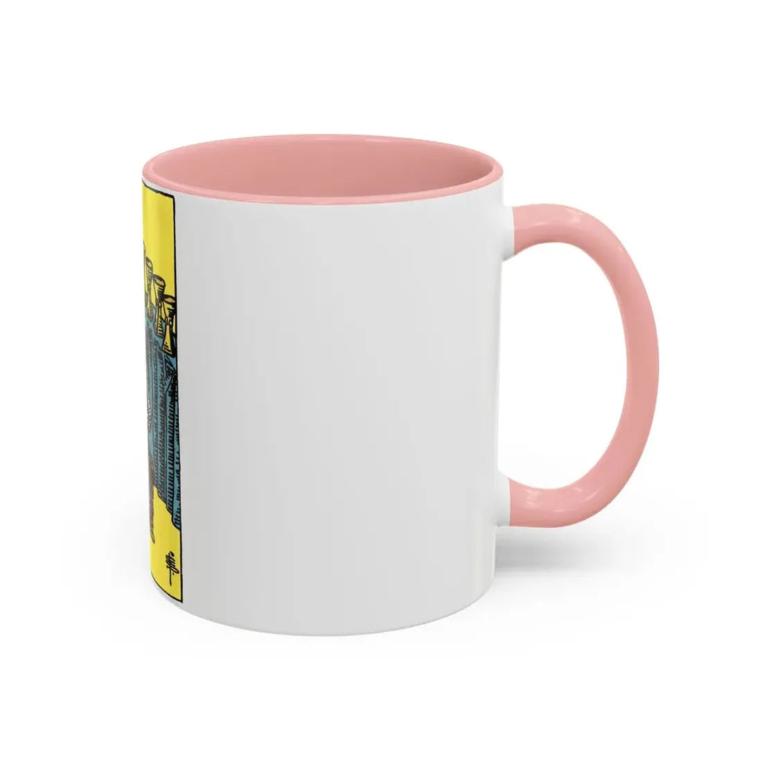 The 9 of Cups (Tarot Card) Accent Coffee Mug - Go Mug Yourself