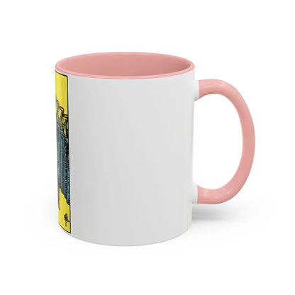 The 9 of Cups (Tarot Card) Accent Coffee Mug - Go Mug Yourself