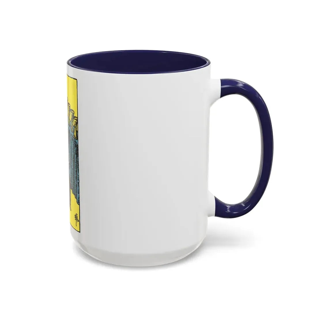 The 9 of Cups (Tarot Card) Accent Coffee Mug - Go Mug Yourself