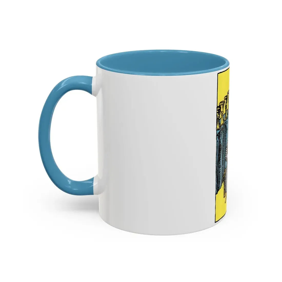 The 9 of Cups (Tarot Card) Accent Coffee Mug - Go Mug Yourself