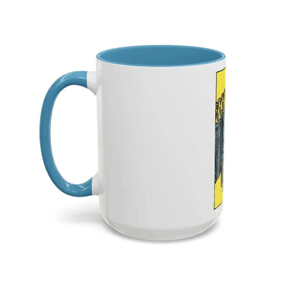 The 9 of Cups (Tarot Card) Accent Coffee Mug - Go Mug Yourself