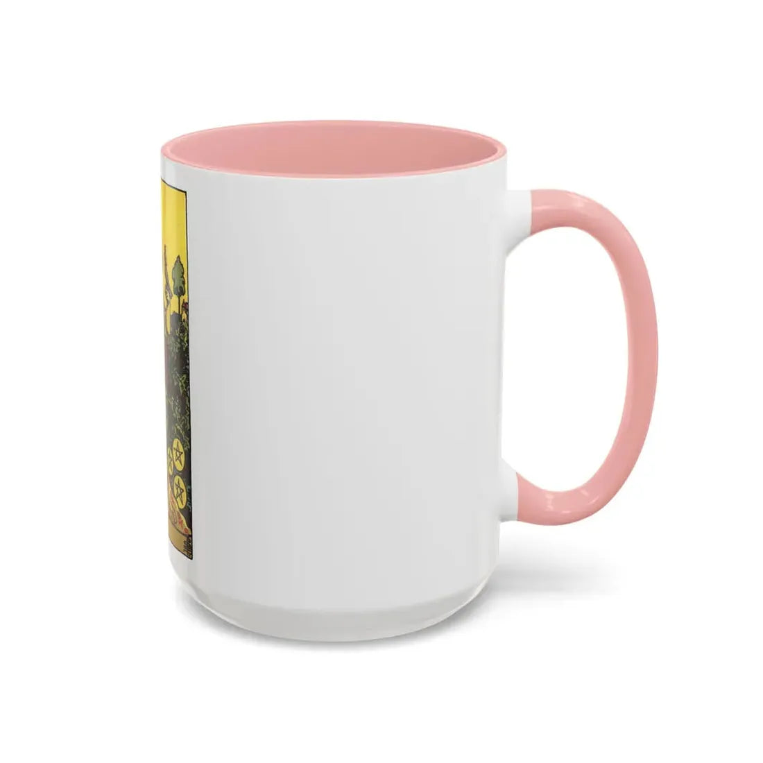 The 9 of Pentacles (Tarot Card) Accent Coffee Mug - Go Mug Yourself