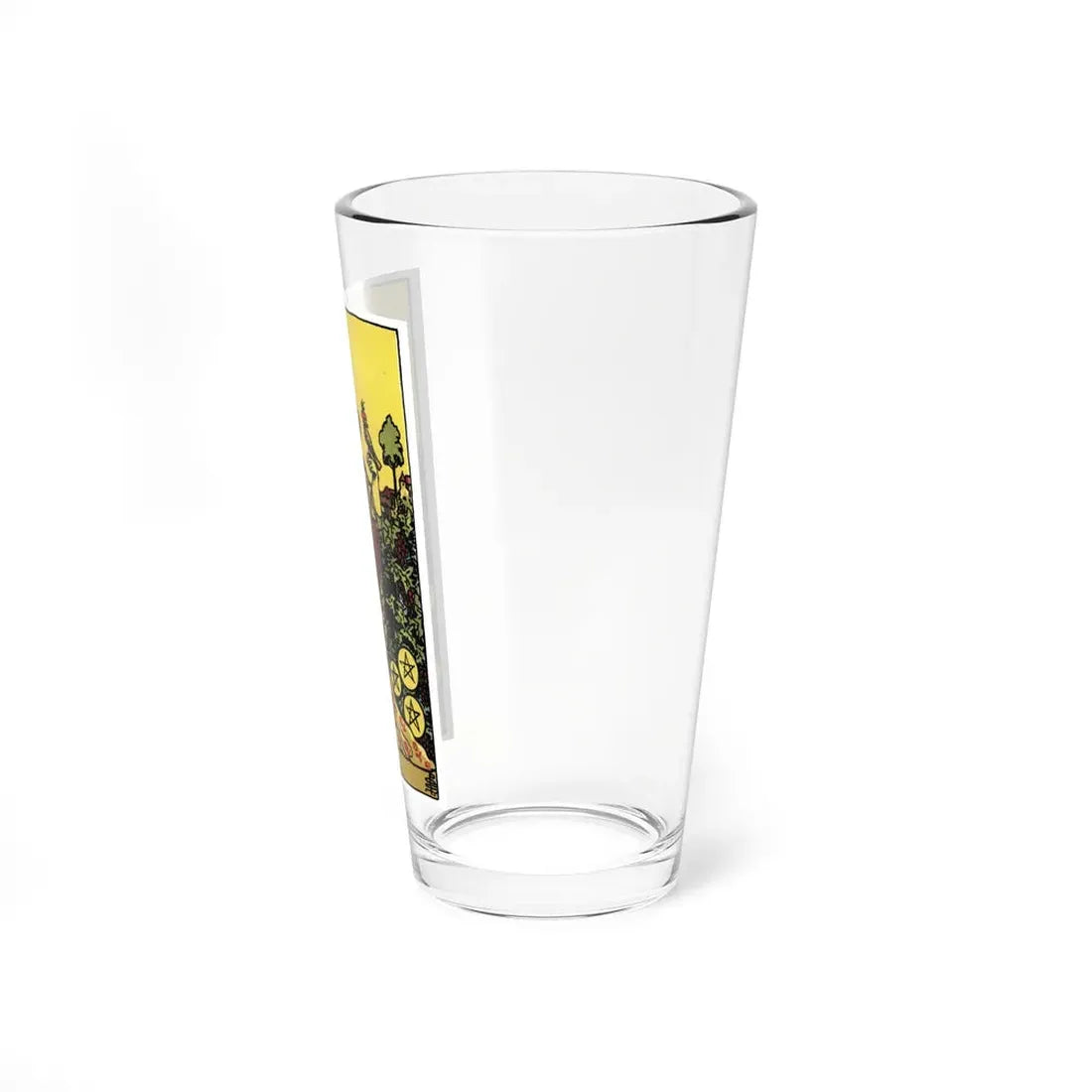 The 9 of Pentacles (Tarot Card) Pint Glass 16oz - Go Mug Yourself