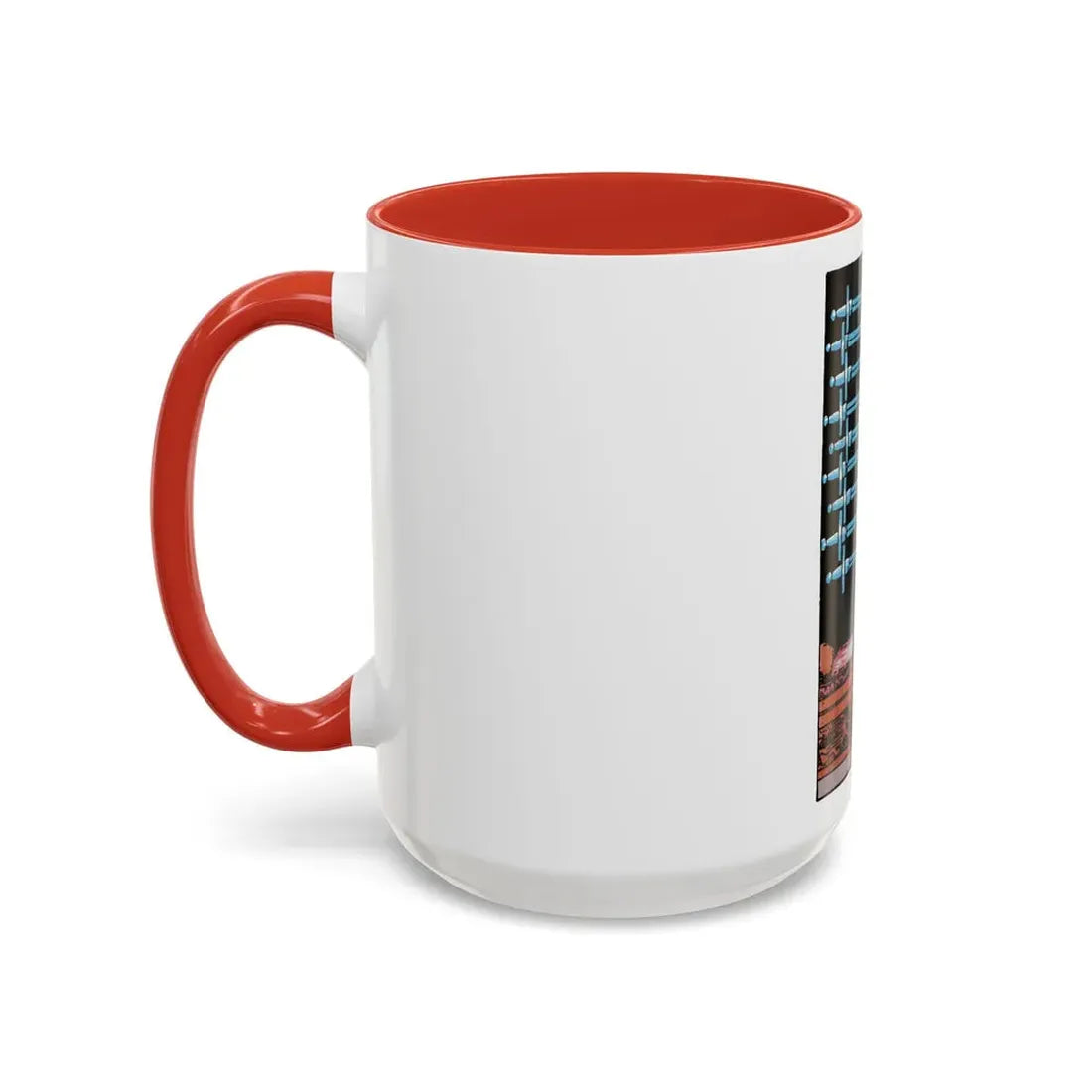 The 9 of Swords (Tarot Card) Accent Coffee Mug - Go Mug Yourself
