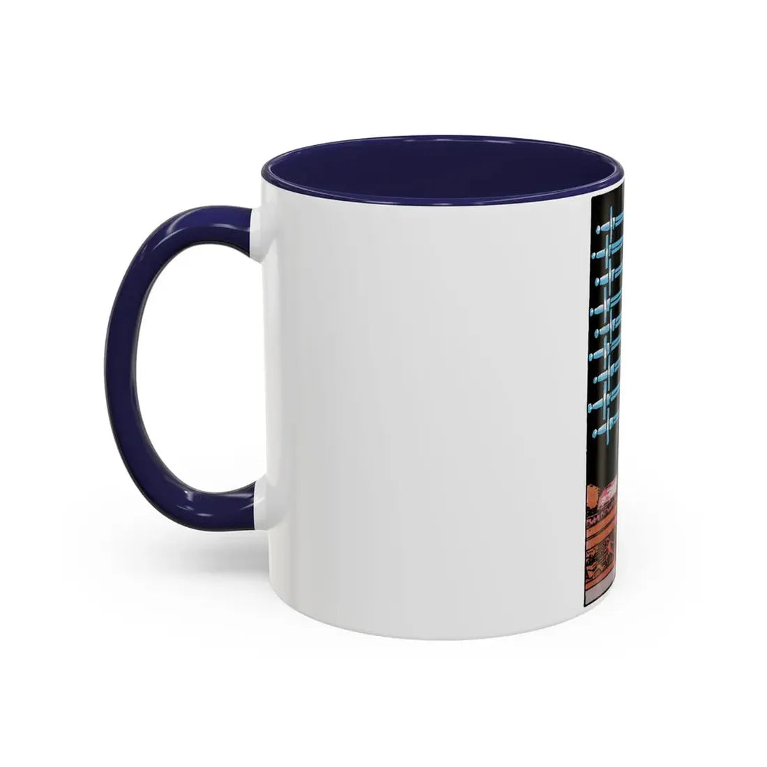 The 9 of Swords (Tarot Card) Accent Coffee Mug - Go Mug Yourself