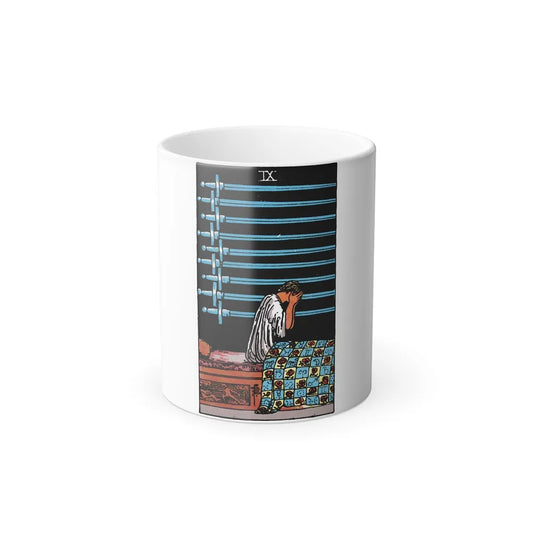 The 9 of Swords (Tarot Card) Color Changing Mug 11oz-11oz-Go Mug Yourself