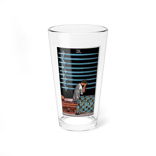 The 9 of Swords (Tarot Card) Pint Glass 16oz 16oz - Go Mug Yourself