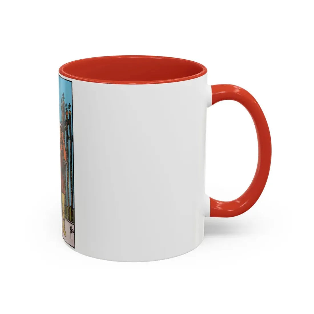 The 9 of Wands (Tarot Card) Accent Coffee Mug - Go Mug Yourself