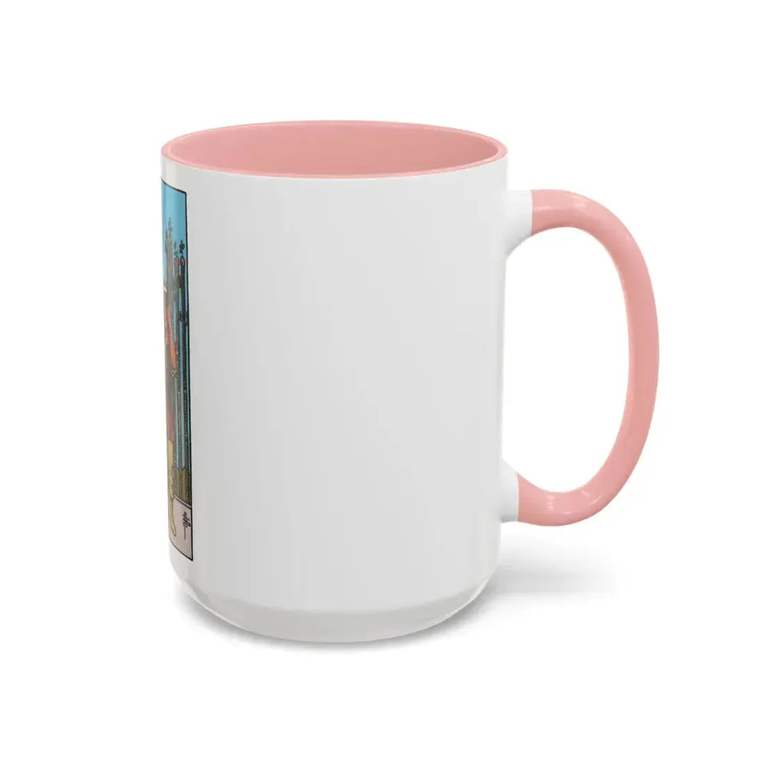 The 9 of Wands (Tarot Card) Accent Coffee Mug - Go Mug Yourself