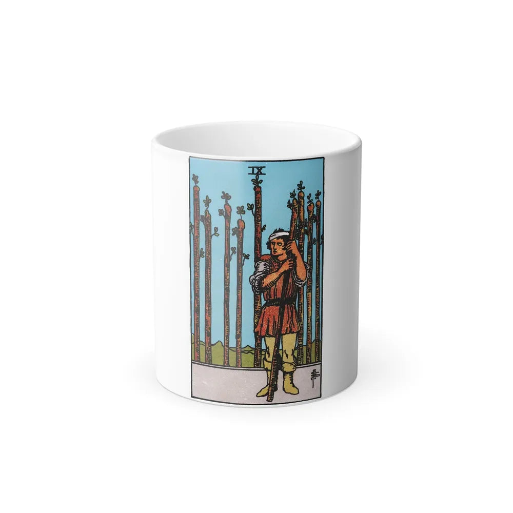 The 9 of Wands (Tarot Card) Color Changing Mug 11oz-11oz-Go Mug Yourself