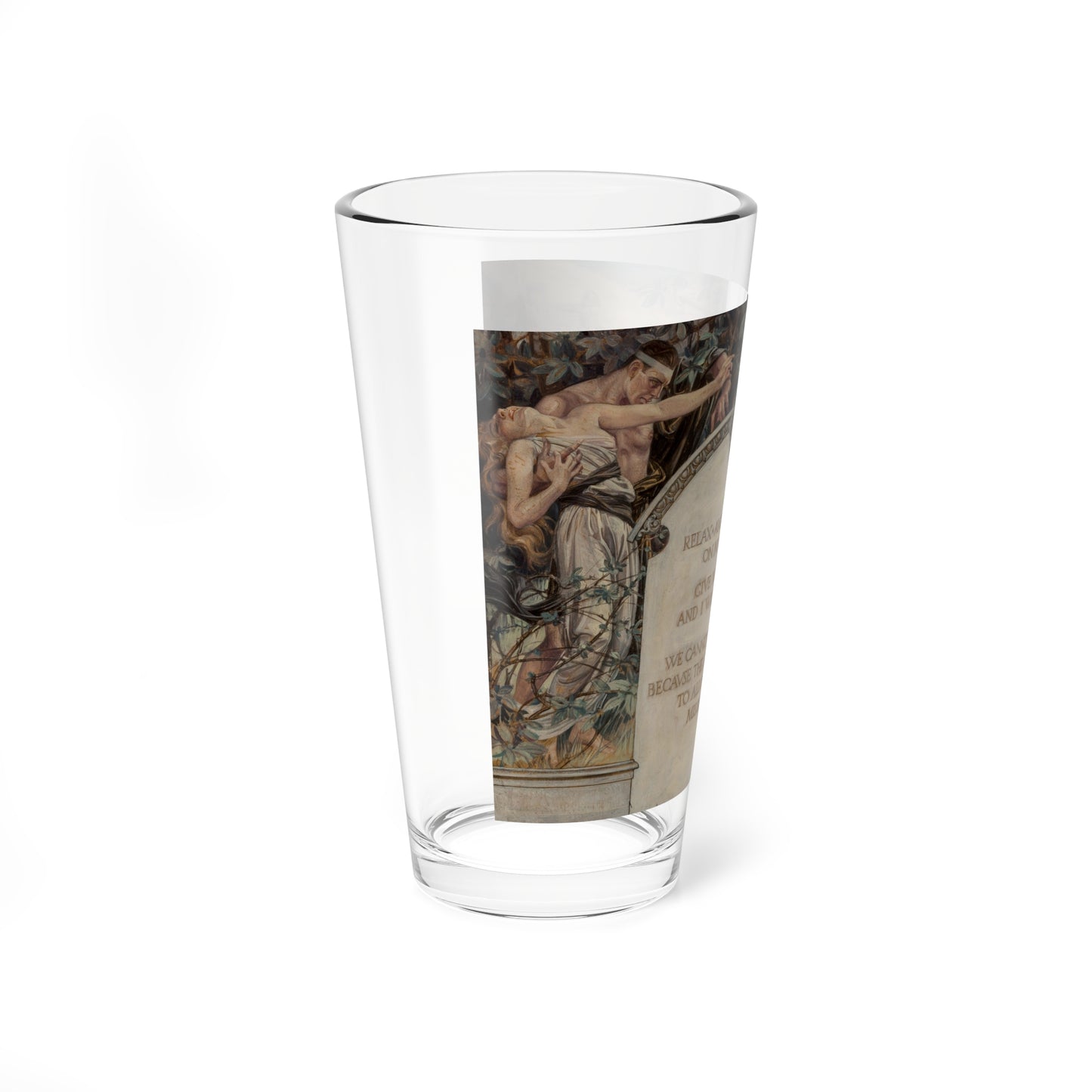 The Abolishing of Death, Cosmopolitan commission, 1919 (Magazine Illustration) Pint Glass 16oz-Go Mug Yourself