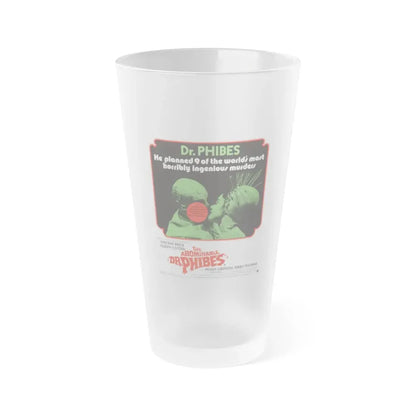 THE ABOMINABLE DR. PHIBES (2) 1971 Movie Poster - Frosted Pint Glass 16oz 16oz Frosted - Go Mug Yourself