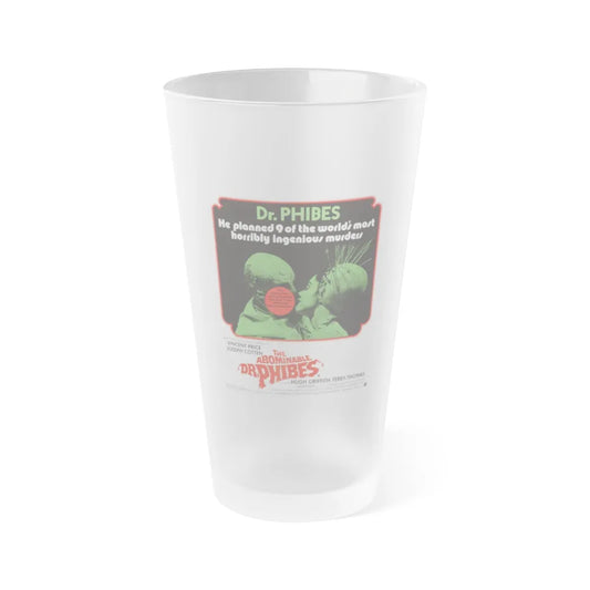 THE ABOMINABLE DR. PHIBES (2) 1971 Movie Poster - Frosted Pint Glass 16oz-16oz-Frosted-Go Mug Yourself