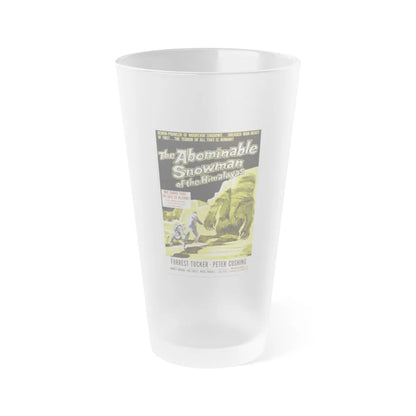 THE ABOMINABLE SNOWMAN 1957 Movie Poster - Frosted Pint Glass 16oz-16oz-Frosted-Go Mug Yourself