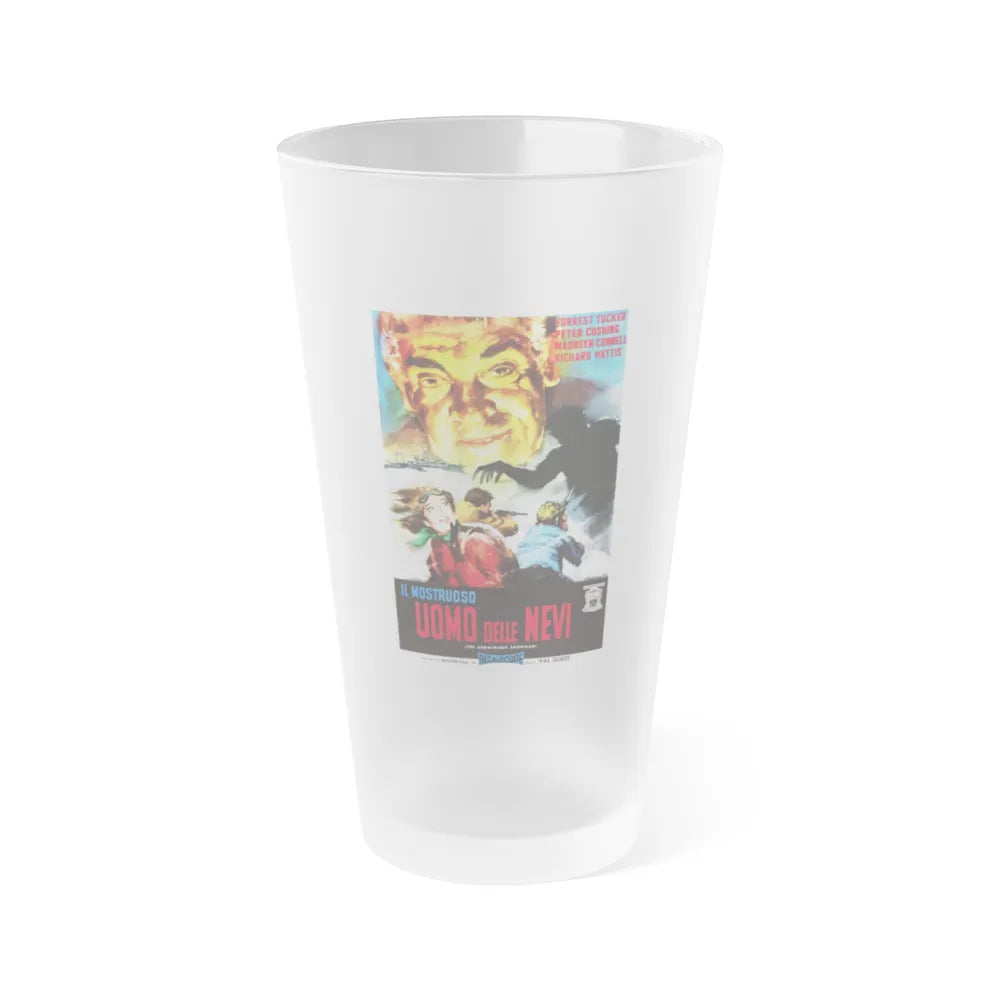 THE ABOMINABLE SNOWMAN (SPANISH) 1957 Movie Poster - Frosted Pint Glass 16oz-16oz-Frosted-Go Mug Yourself