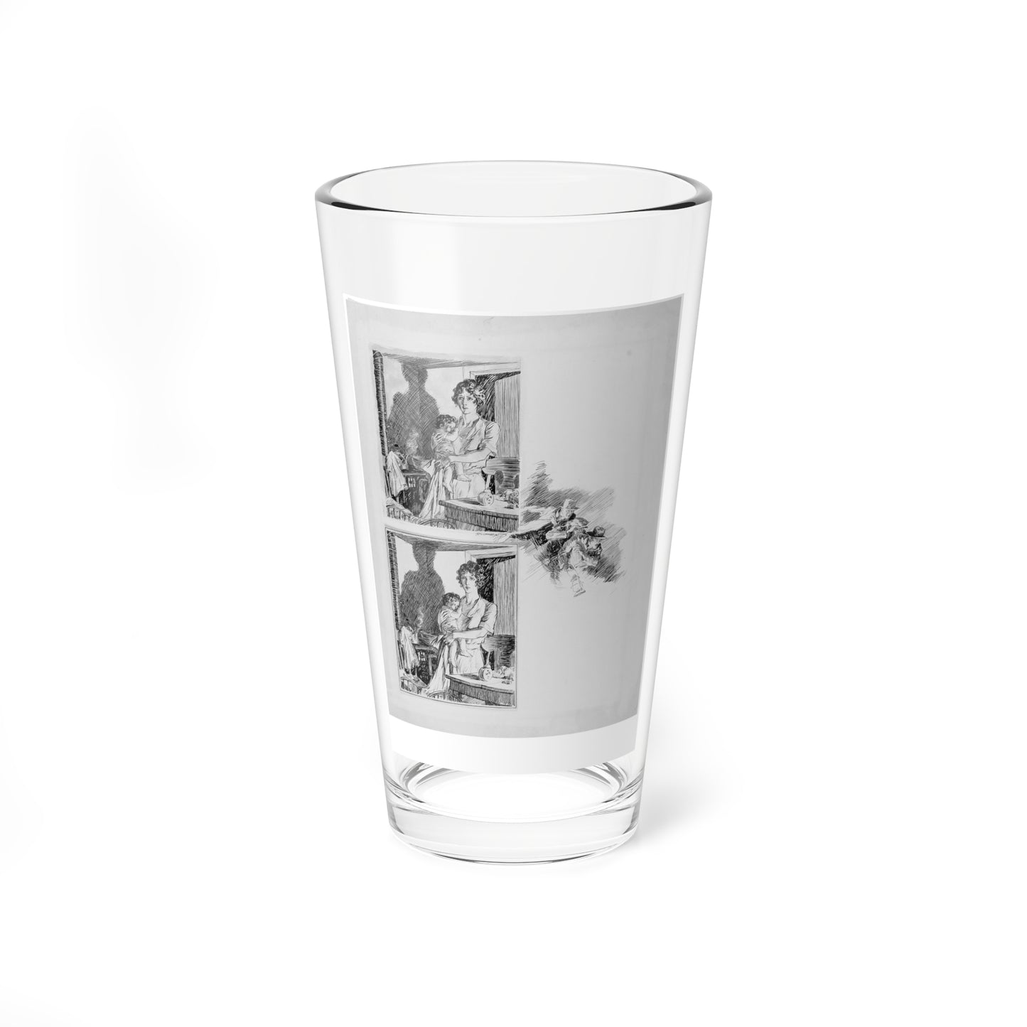 The Accident (Magazine Illustration) Pint Glass 16oz-16oz-Go Mug Yourself